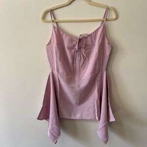Hayden Los Angeles Lilac Asymmetrical Top (NWT)
